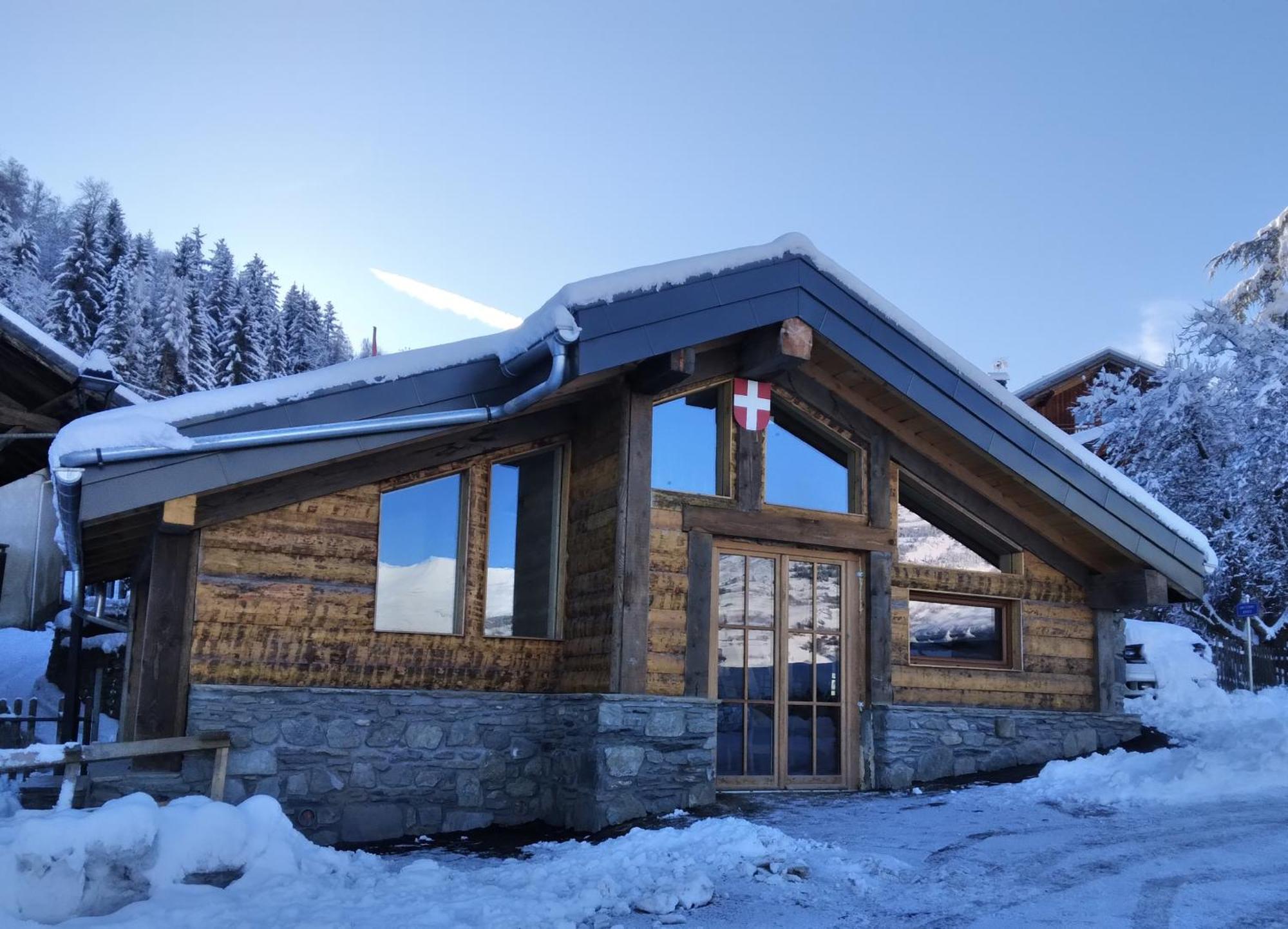 Chalet Balneo Billard La Plagne Savoie Vue Top Exteriör bild