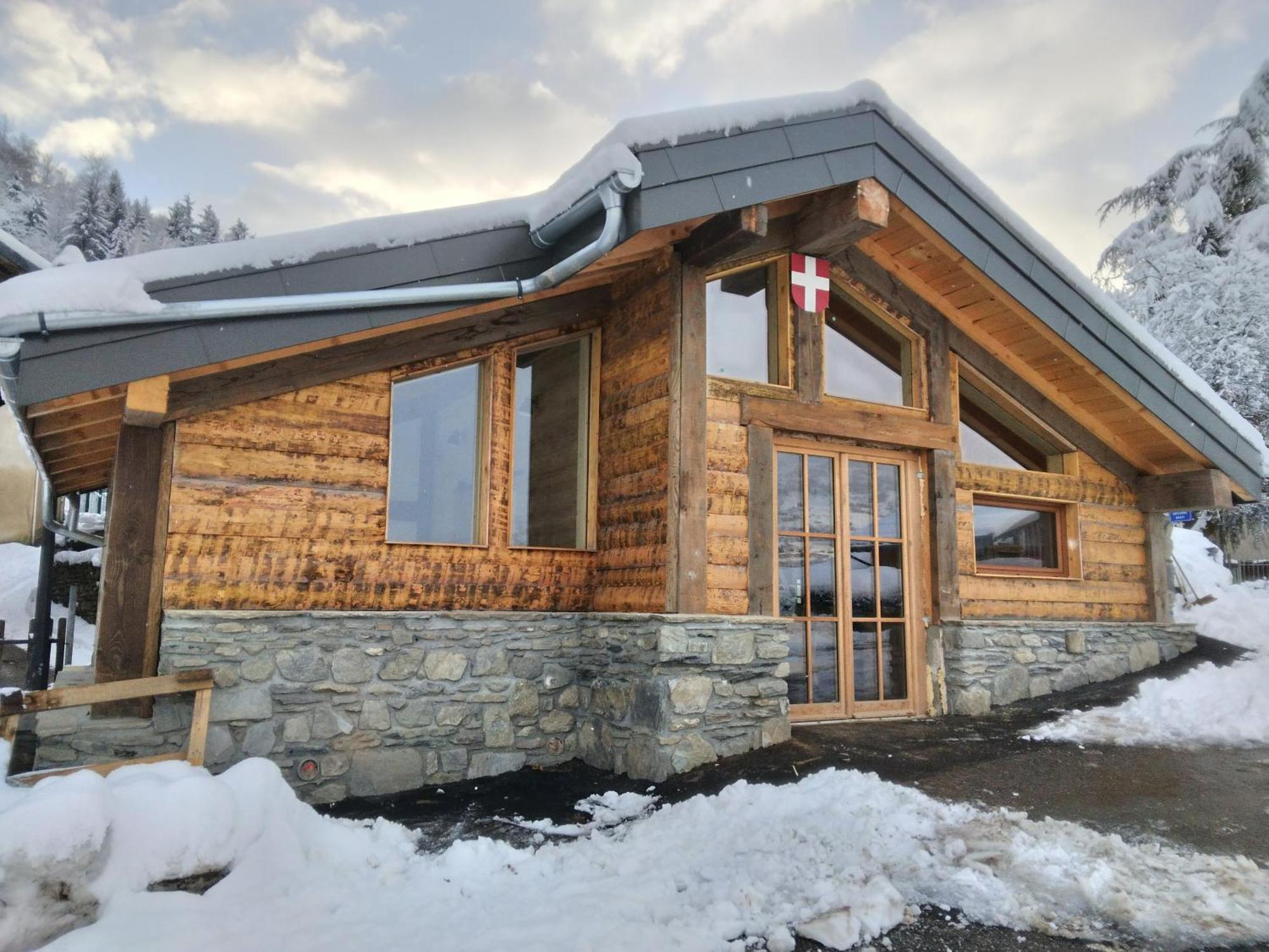 Chalet Balneo Billard La Plagne Savoie Vue Top Exteriör bild