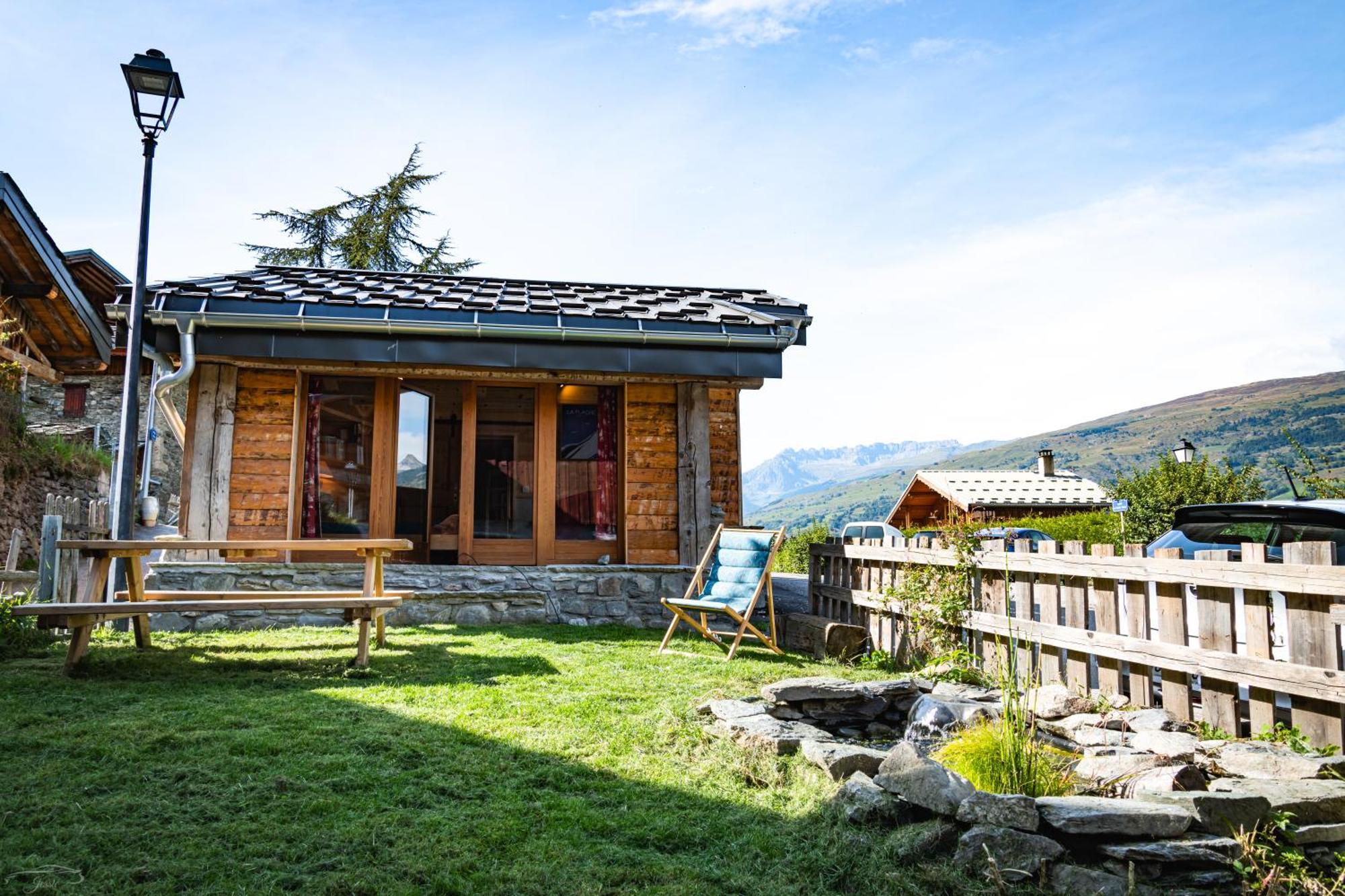 Chalet Balneo Billard La Plagne Savoie Vue Top Exteriör bild