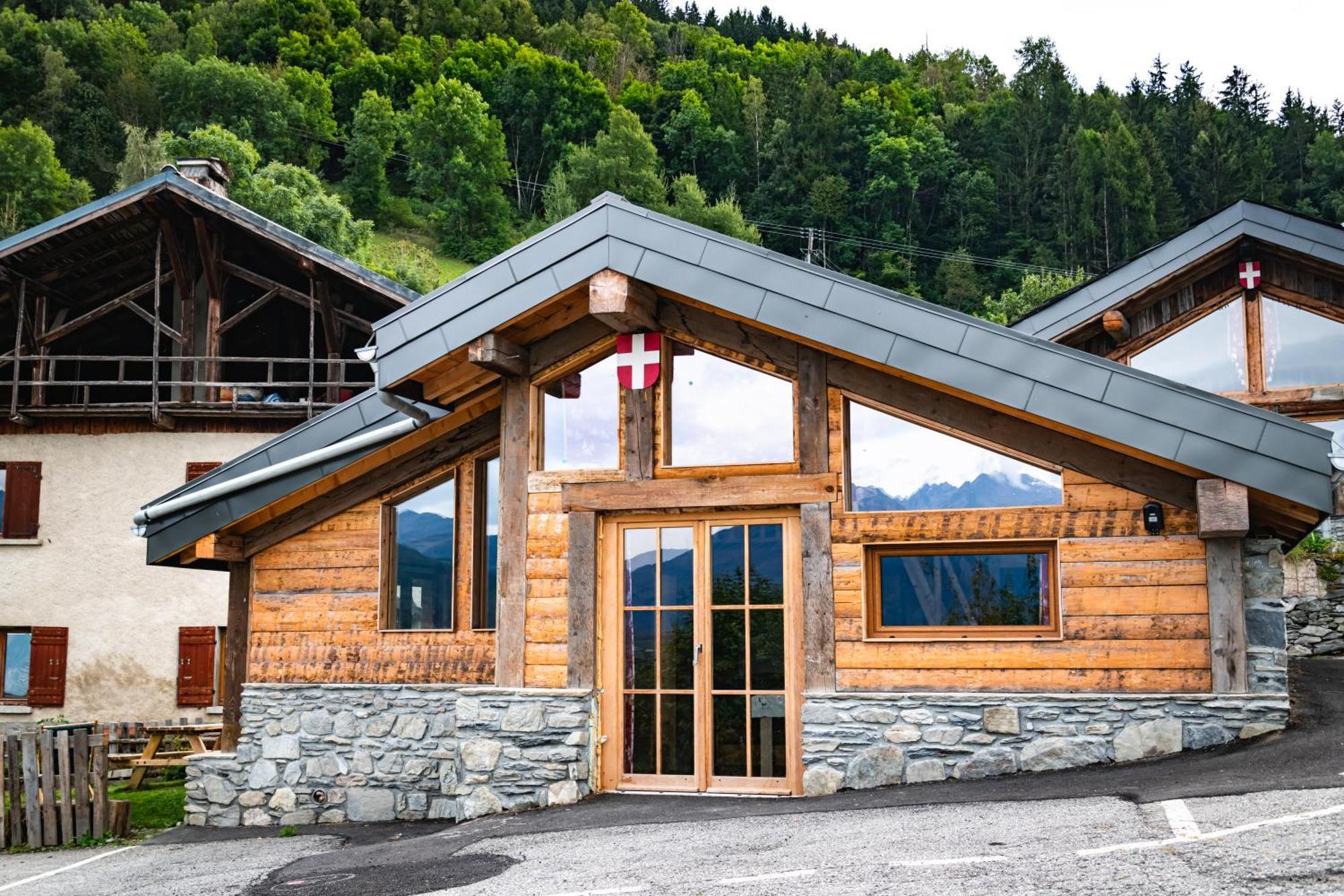 Chalet Balneo Billard La Plagne Savoie Vue Top Exteriör bild