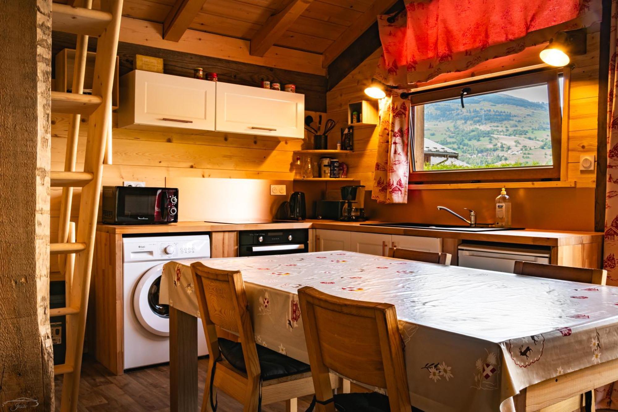 Chalet Balneo Billard La Plagne Savoie Vue Top Exteriör bild